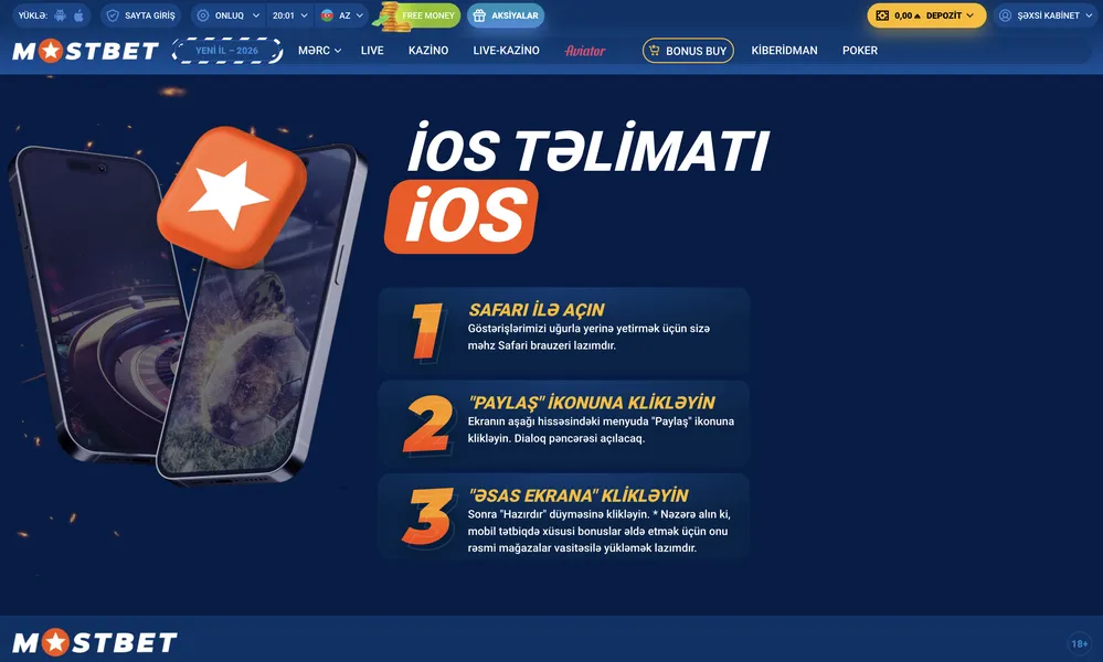 Mobil versiya və Mostbet tətbiqi