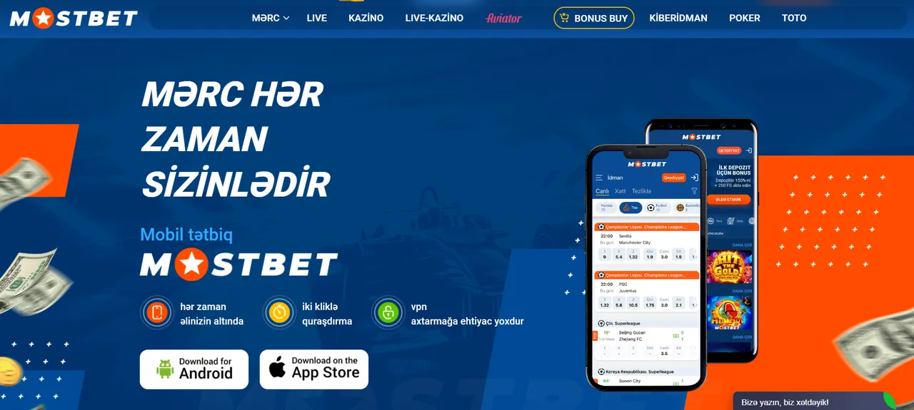 Android və iOS üçün Mostbet Aviator yukle