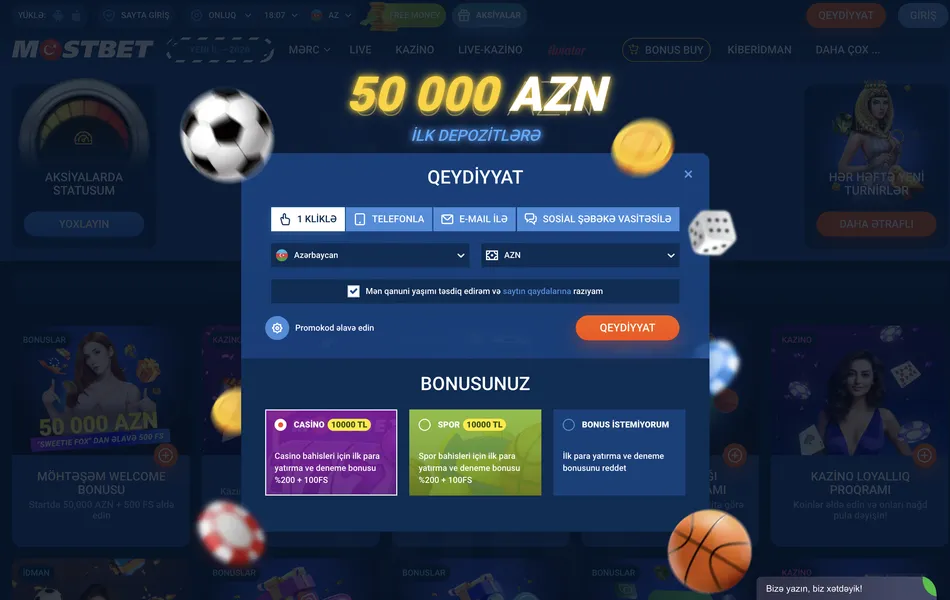 Mostbet Azərbaycan hesab açmaq və platformaya daxil olmaq